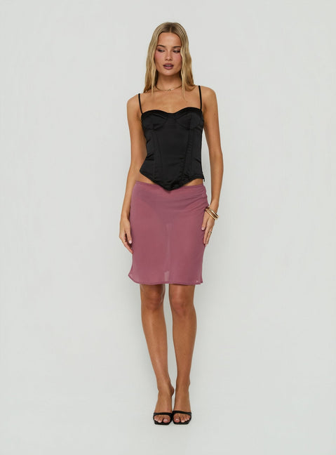 Selesta StructuRed Bustier-Top Schwarz