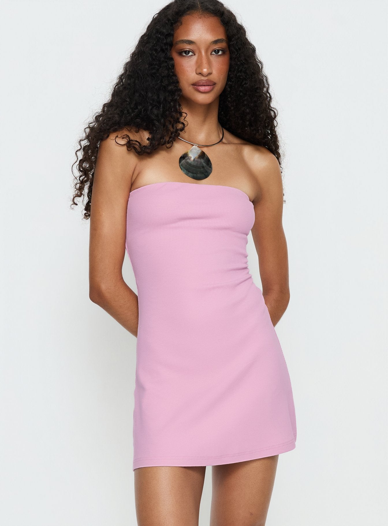 Baseline Strapless Mini Dress Pink