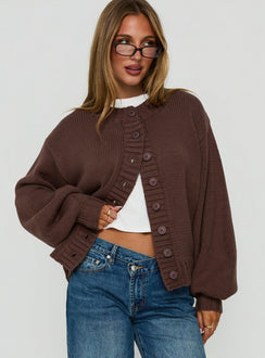 Edern Strickjacke Schoko