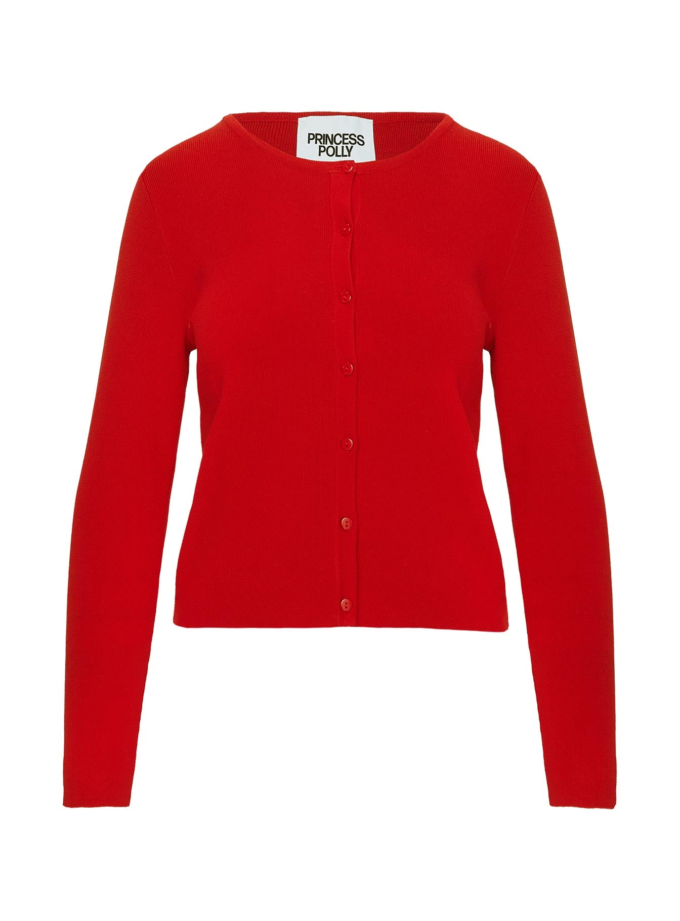 product Princess Polly Old Burlington Knit Cardigan Red Long 