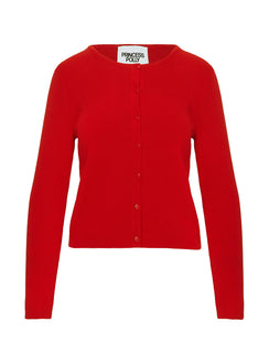 product Princess Polly Old Burlington Knit Cardigan Red Long 