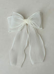 Emorie Hair Bow White