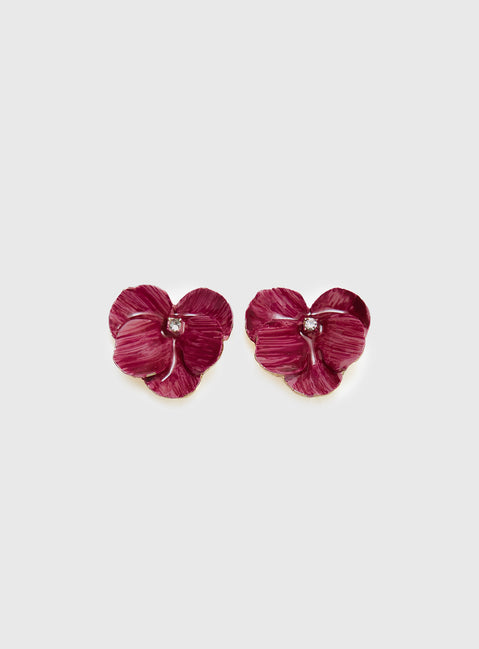 Emaline Earrings Pink