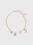 Osiris Charm Necklace Gold