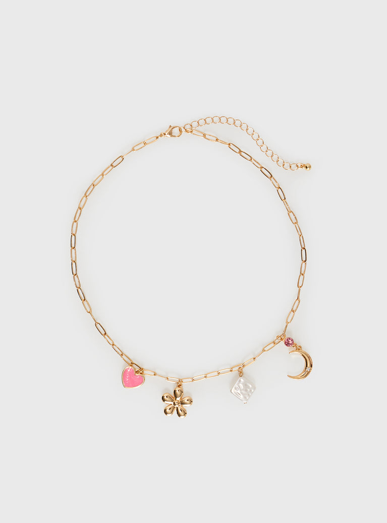 Osiris Charm Necklace Gold