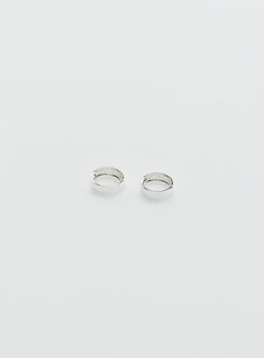 Earrings Huggie style