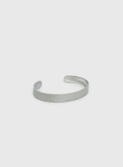 Bridgeta Edelstahl Manschettenarmreif Silber