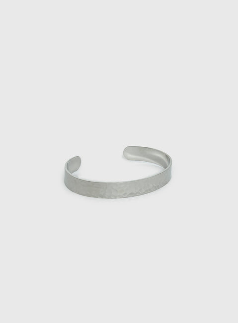 Bridgeta Edelstahl Manschettenarmreif Silber