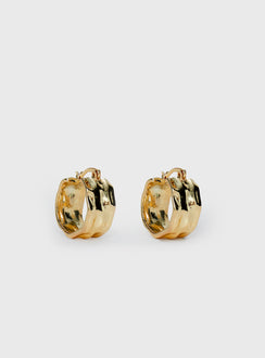 Fast Nights Earrings Gold
