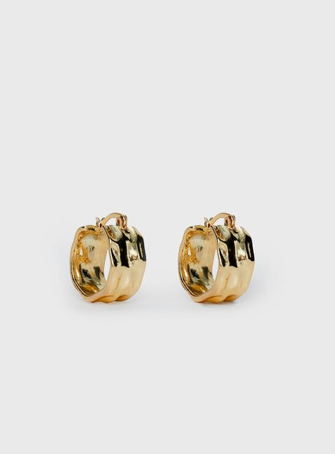 Fast Nights Earrings Gold