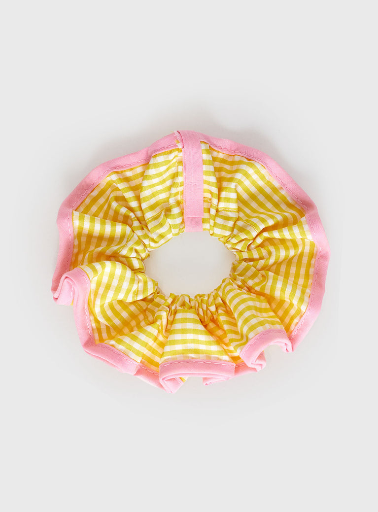 Sebina Scrunchie Yellow / Pink