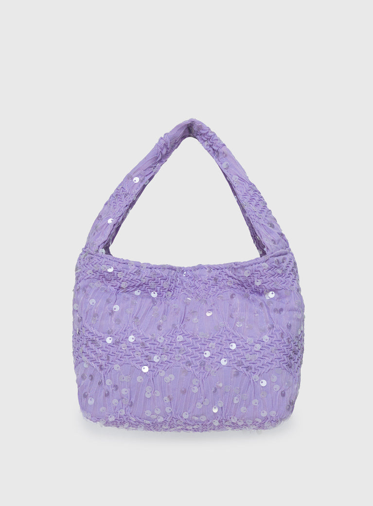 Pick Sides Sequin Bag Purple