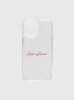 iPhone case Plastic clip on style, graphic print, lightweight, clear case
