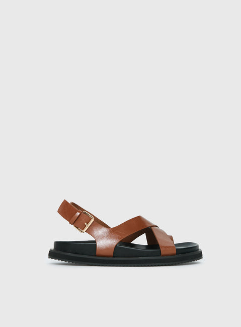Billini Tennie Sandals Tan / Black