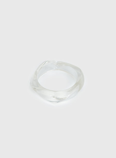 Whirl Resin Cuff Clear