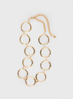 Gold-toned chain belt Lobster clasp fastening