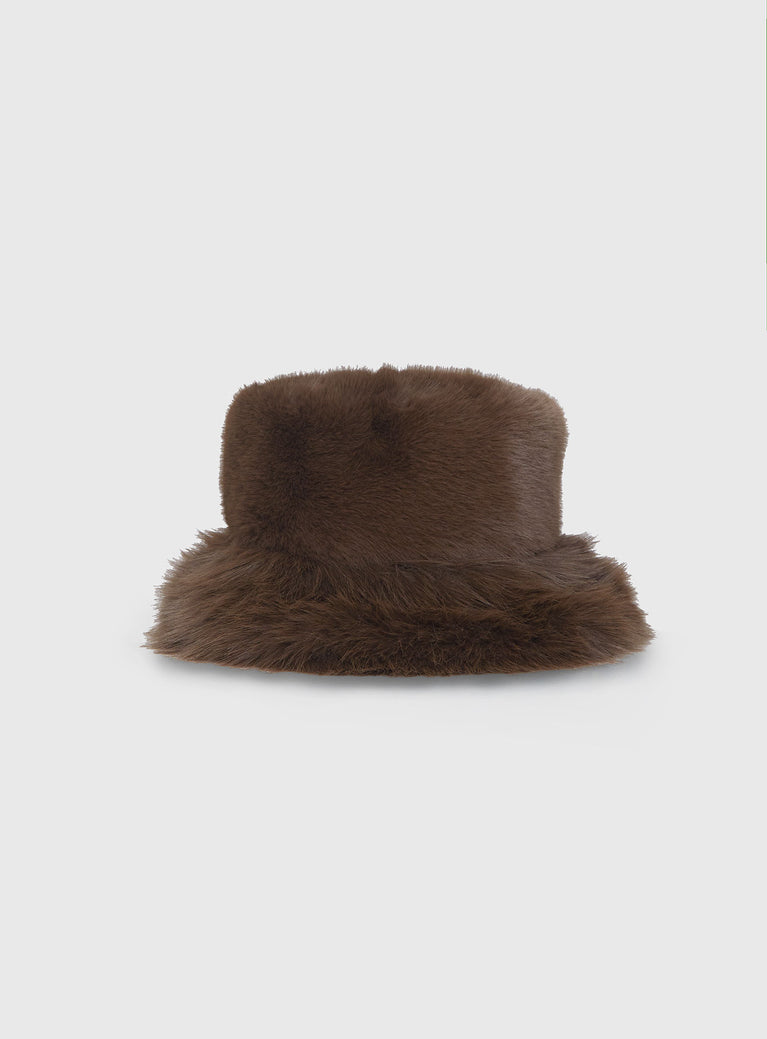 Avaah Fluffy Hat Taupe