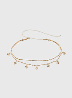 Stars Aligned Chain Belt Gold