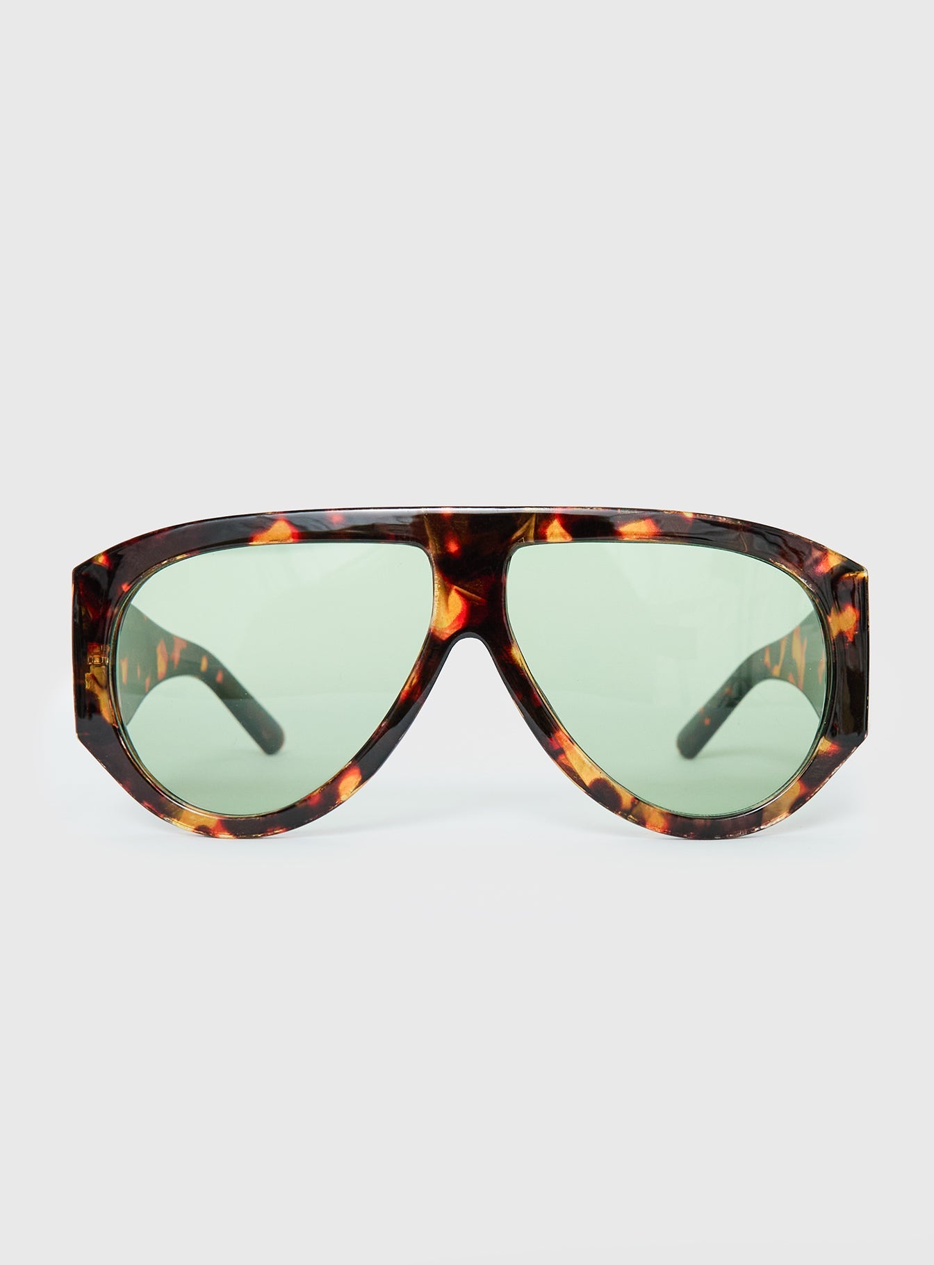Nobody But You Übergroße Sonnenbrille Schildpatt