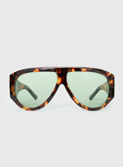 Nobody But You Übergroße Sonnenbrille Schildpatt