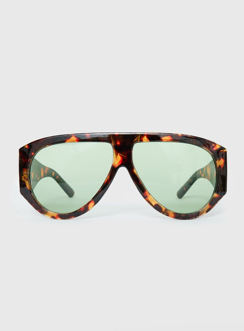 Nobody But You Übergroße Sonnenbrille Schildpatt