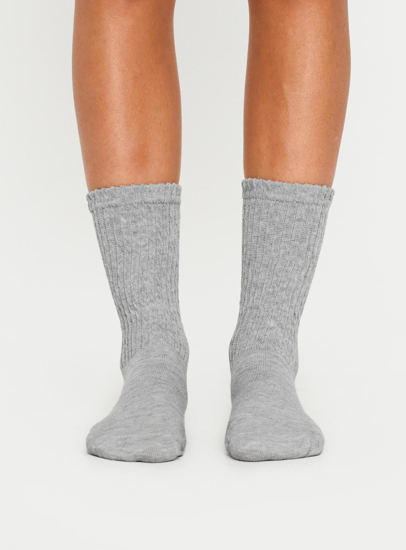 One For Me Socks Grey Marle