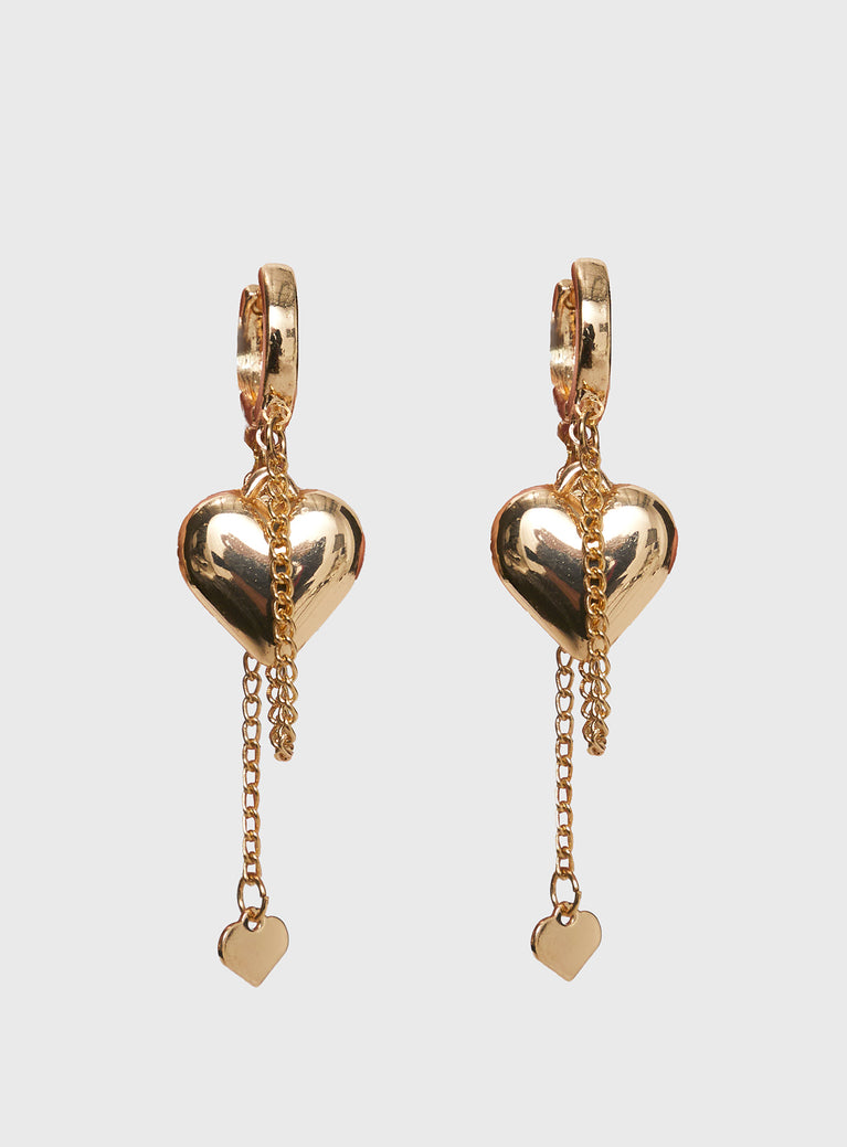 We Found Love Earrings Gold