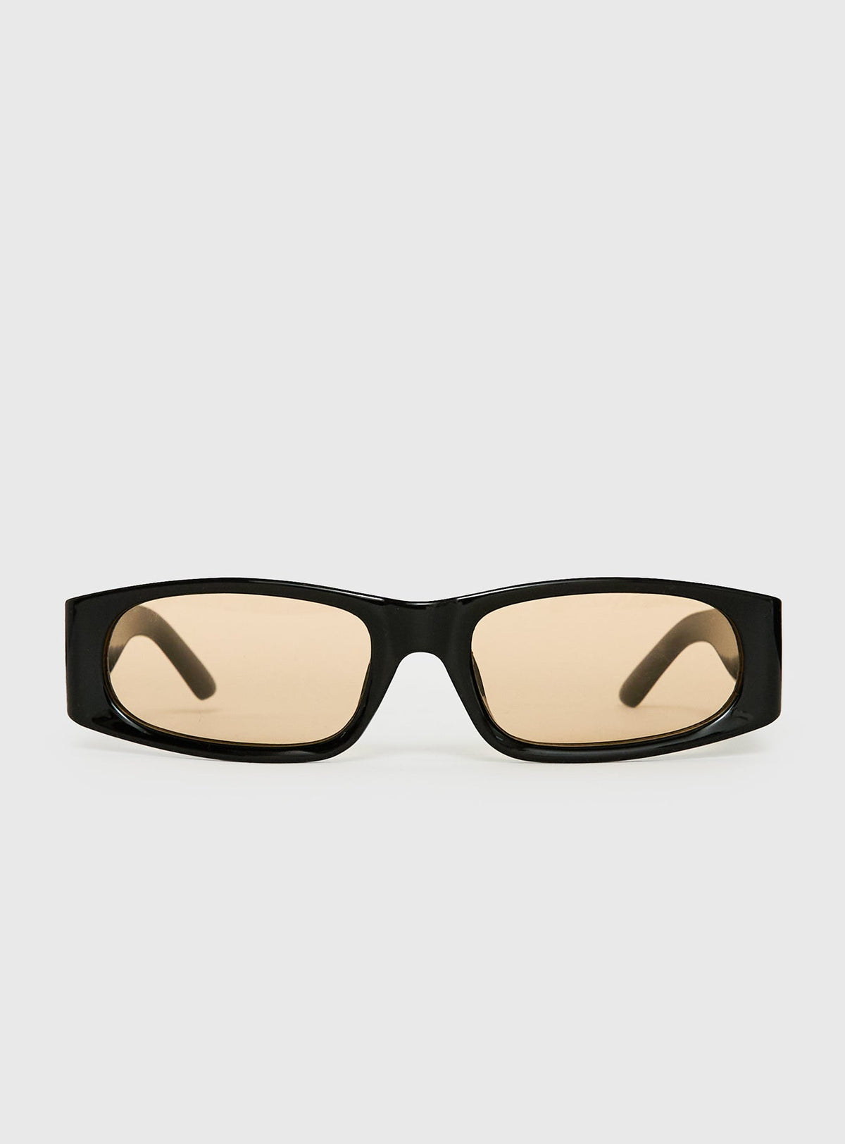 Azzie Rectangle Sunglasses Black / Yellow