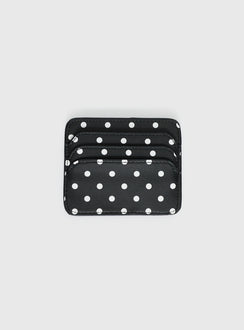 Kiss Of Life Cardholder Black Polka