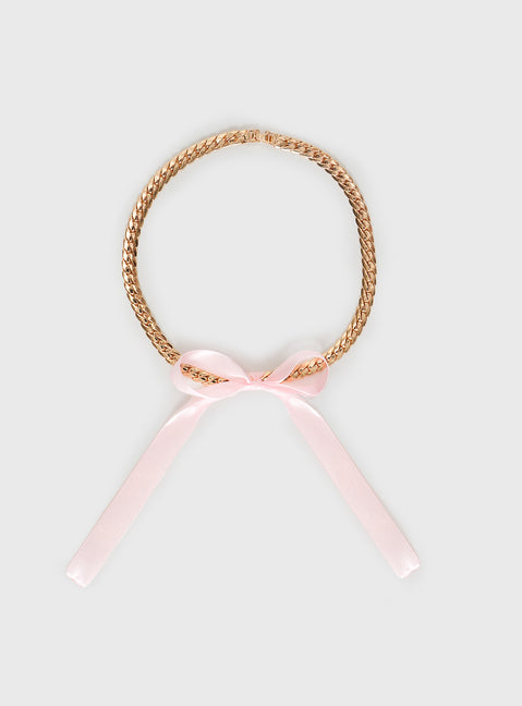 Looking For Love Necklace Gold