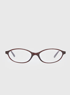 Life Begins Blue Light Glasses Brown