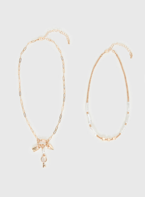 Victorea Necklace Set Gold