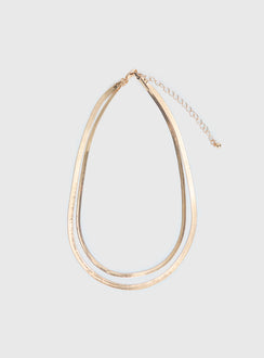 Follow Emotions Layered Necklace Gold