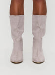 Billini Eliot Boots Mist Faux Suede