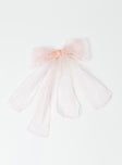 Wicks Hair Bow Pink