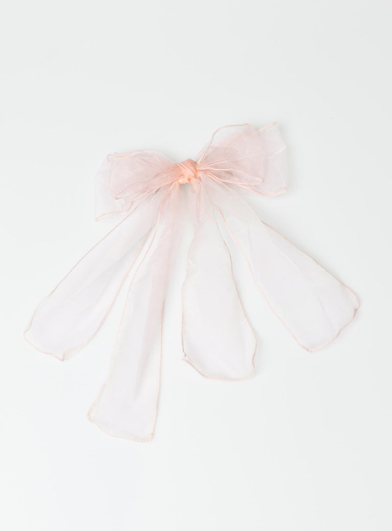 Wicks Hair Bow Pink