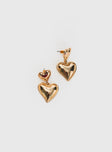 Think Fondly Earrings Gold