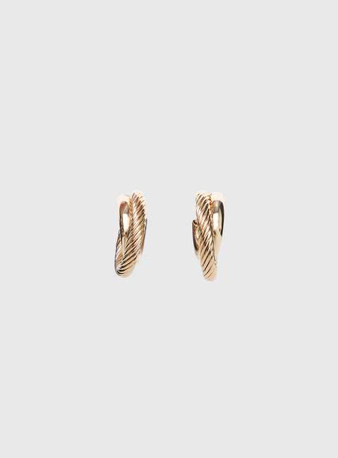 Aster Layered Hoops Gold
