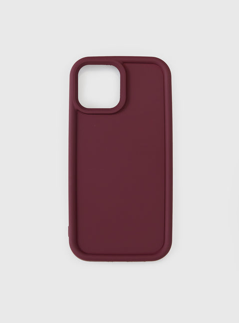Emory iPhone Case Burgundy