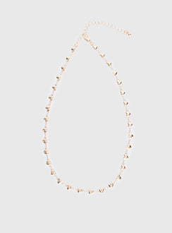 Kinsey Heart Necklace Gold