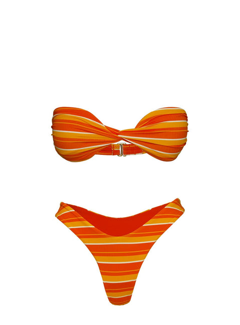 Tamrali Bikini Bottoms Orange Stripe