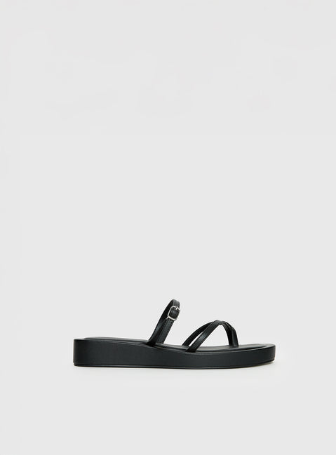 Riki Mini Belt Sandals Black