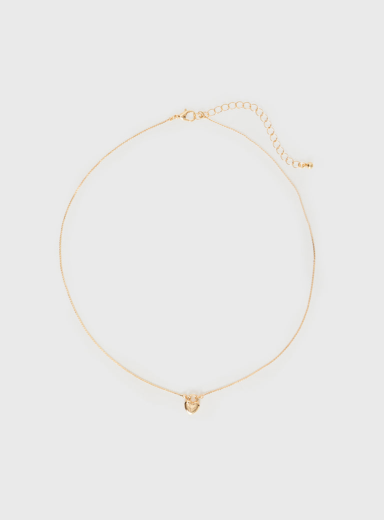 What You Love Necklace Gold