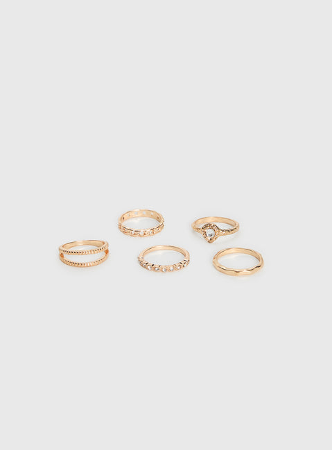 All For Love Ring Pack Gold