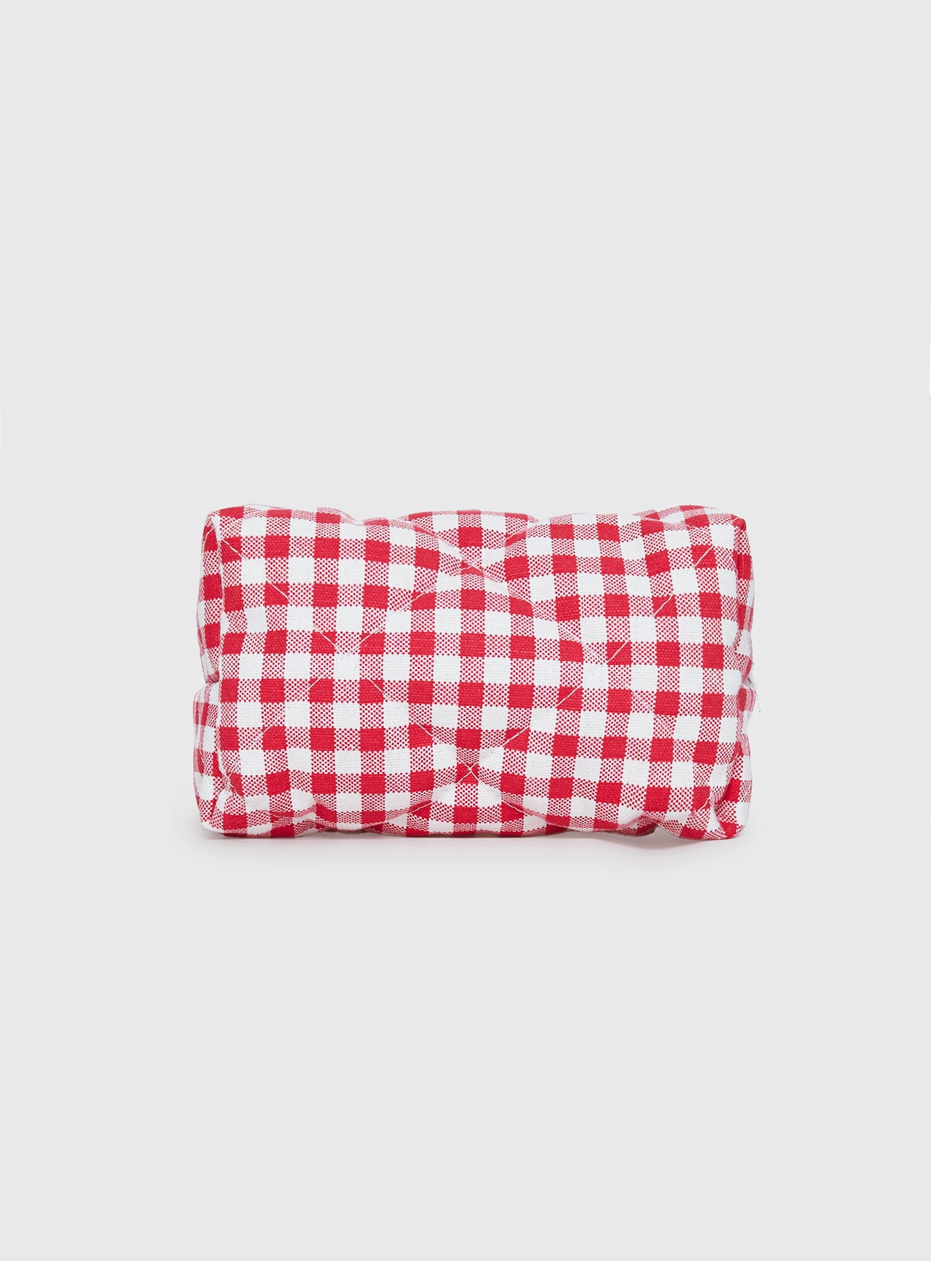 Belize Pouch Red Gingham