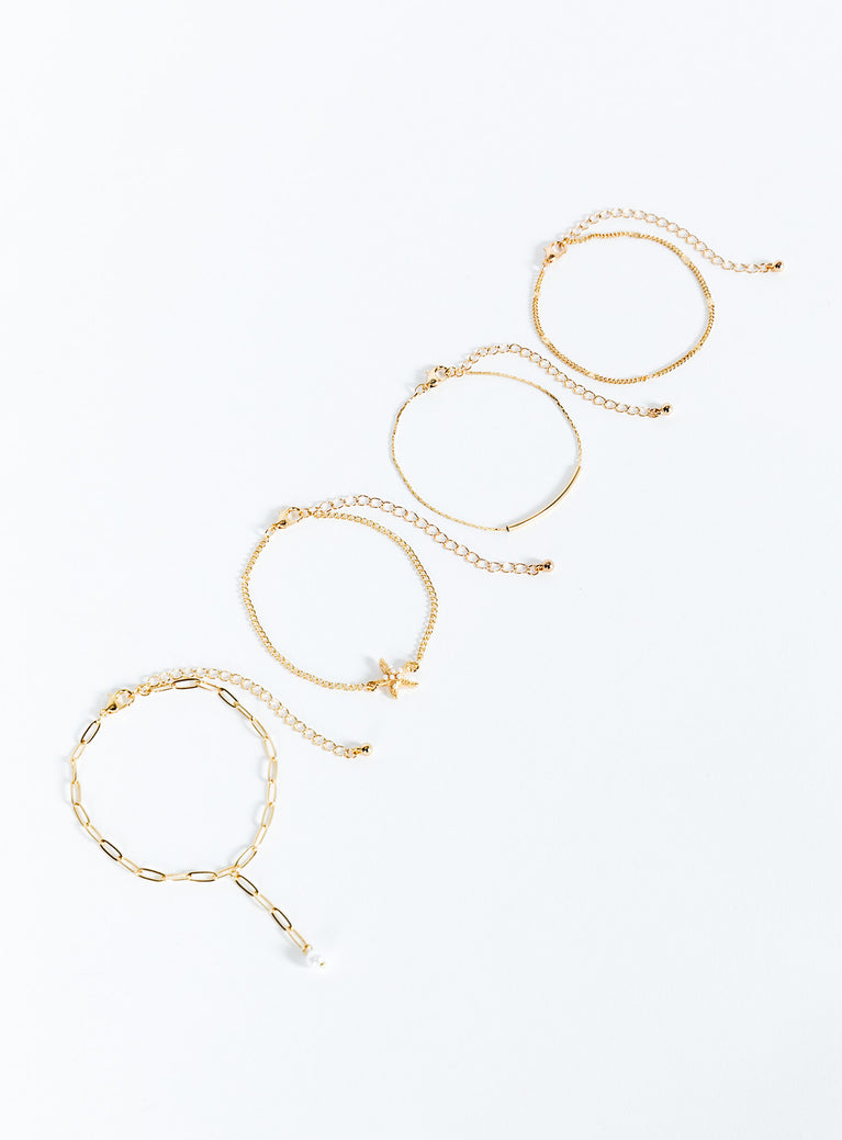 Otillie Bracelet Pack Gold