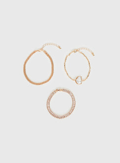 Mollee Bracelet Pack Gold