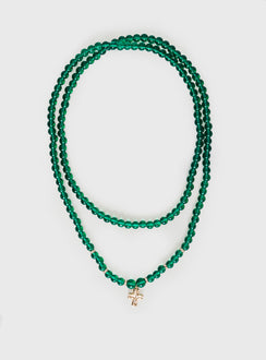 Klaude Necklace Green / Gold