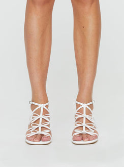 Donna Bow Heels White