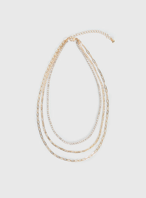 Gleaming Necklace Gold